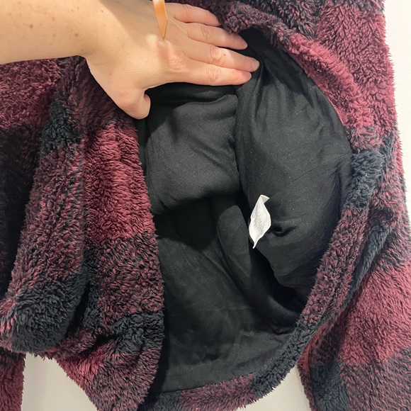 Francescas Collections Plaid Fleece Pullover Jacket Womens Medium - Picture 13 of 13